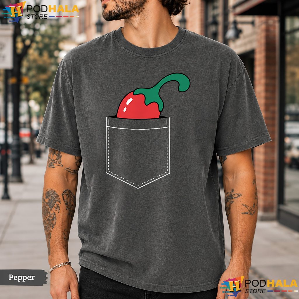 Funny Chili Pepper Art Comfort Colors T-Shirt Spicy Food Lover Graphic Top