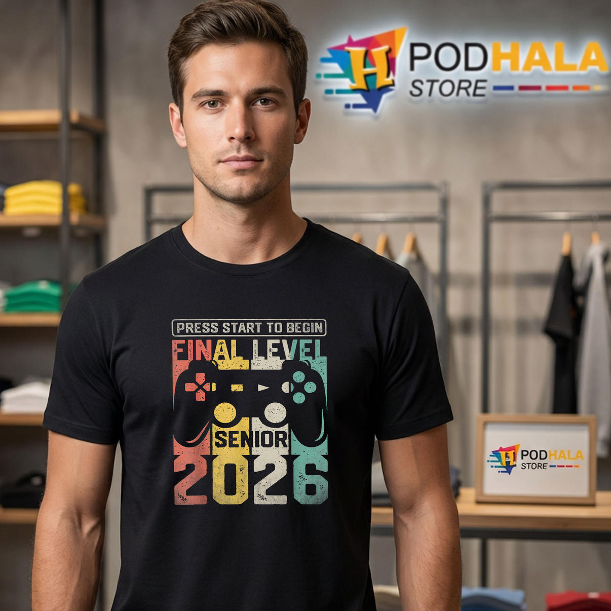Funny Gamer Senior Class Of Shirt 2026 Graduation Designs Fan Apparel Gifts