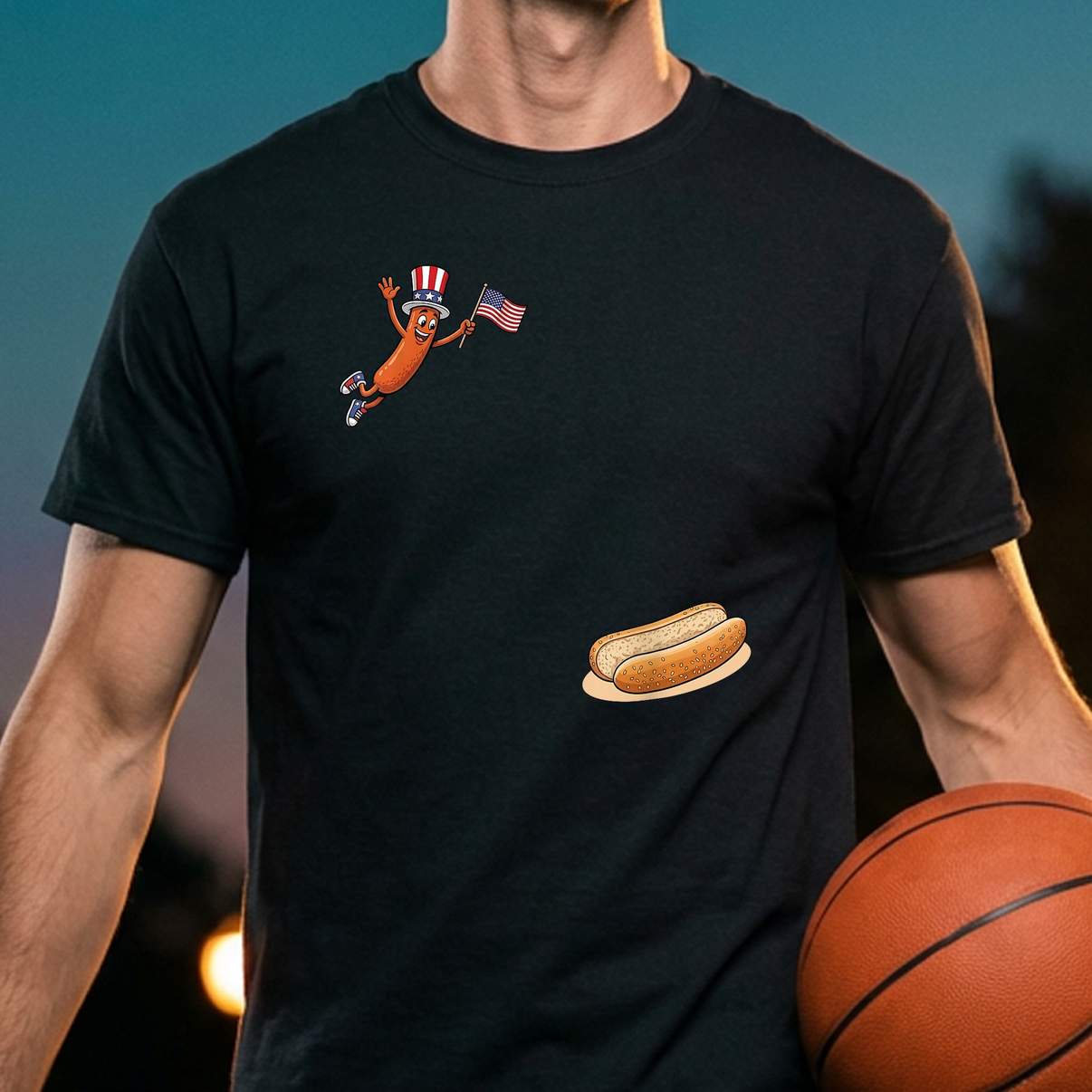 Funny Hotdog Dive T-Shirt Freedom Uncle Sam Jumping Into Bun Graphic Apparel Funny Hotdog Dive T-Shirt Freedom Uncle Sam Jumping Into Bun Graphic Apparel