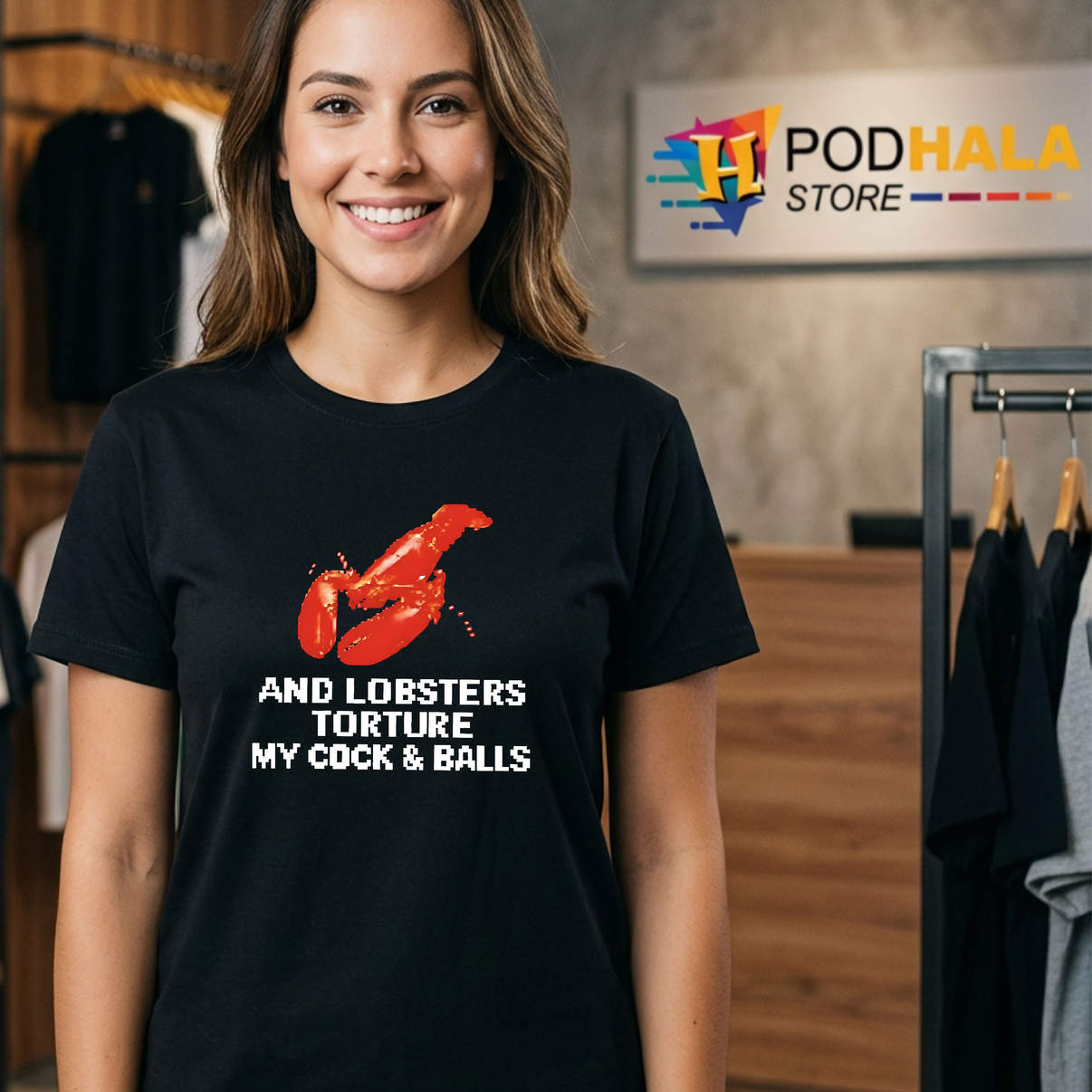 Funny Lobsters Torture Meme Graphic Shirt 2026 Casual Humor Men Fan Apparel