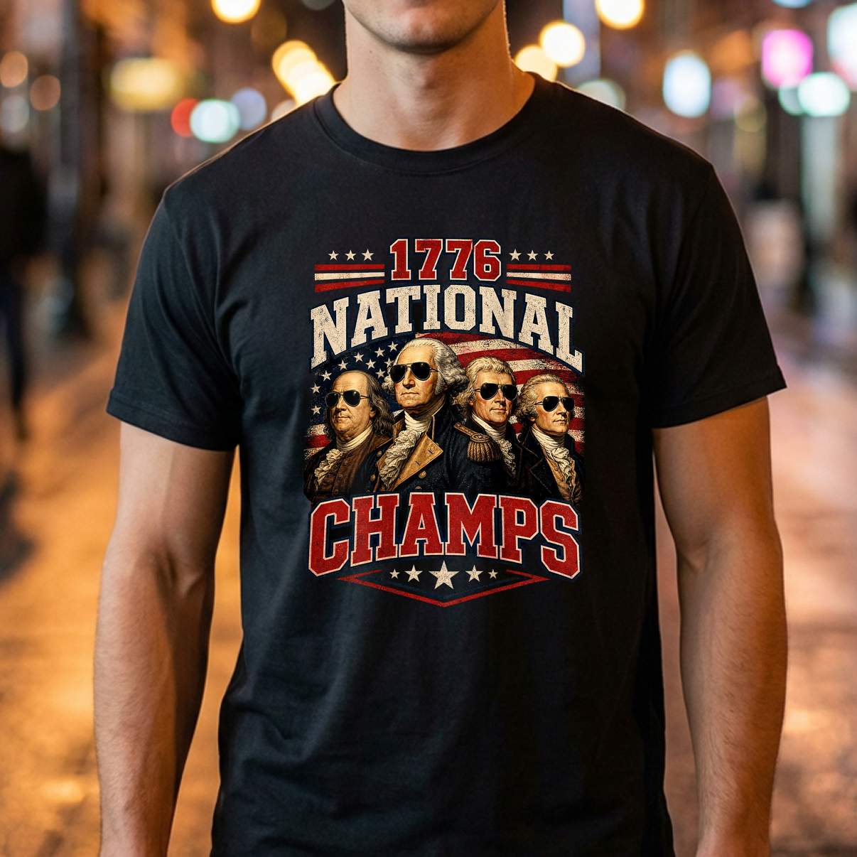 Funny Patriotic America Tshirt 1776 National Champs Independence Top Funny Patriotic America Tshirt 1776 National Champs Independence Top
