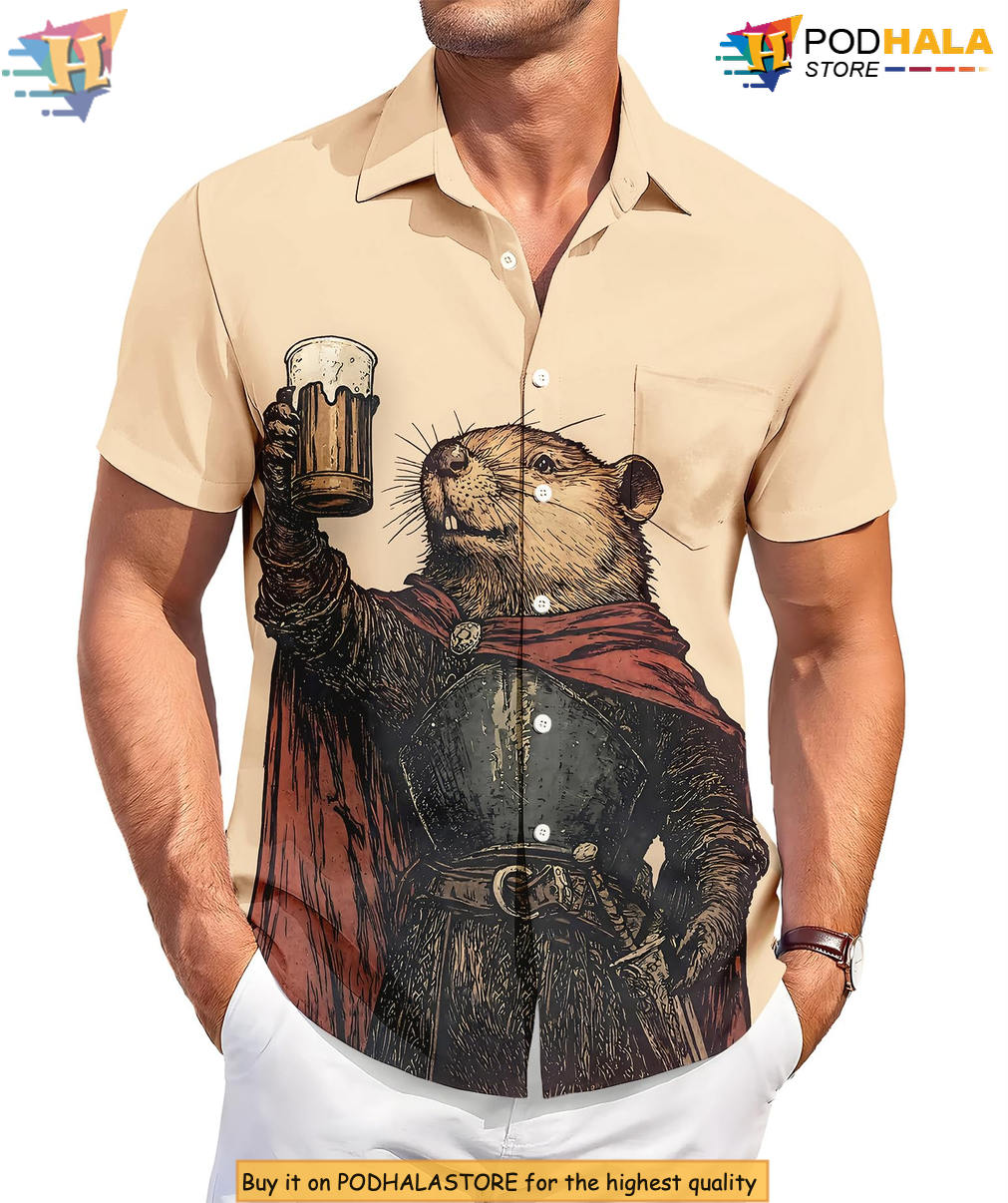Funny Prairie Dog Beach Hawaiian Shirt 2026 Casual Summer Party Fan Apparel