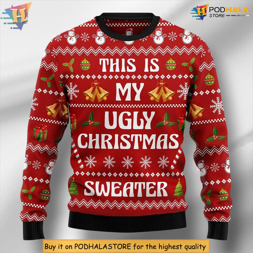 Funny Quote This Is My Classic Gift Pattern Festive Holiday Christmas Sweater Funny Quote This Is My Classic Gift Pattern Festive Holiday Christmas Sweater
