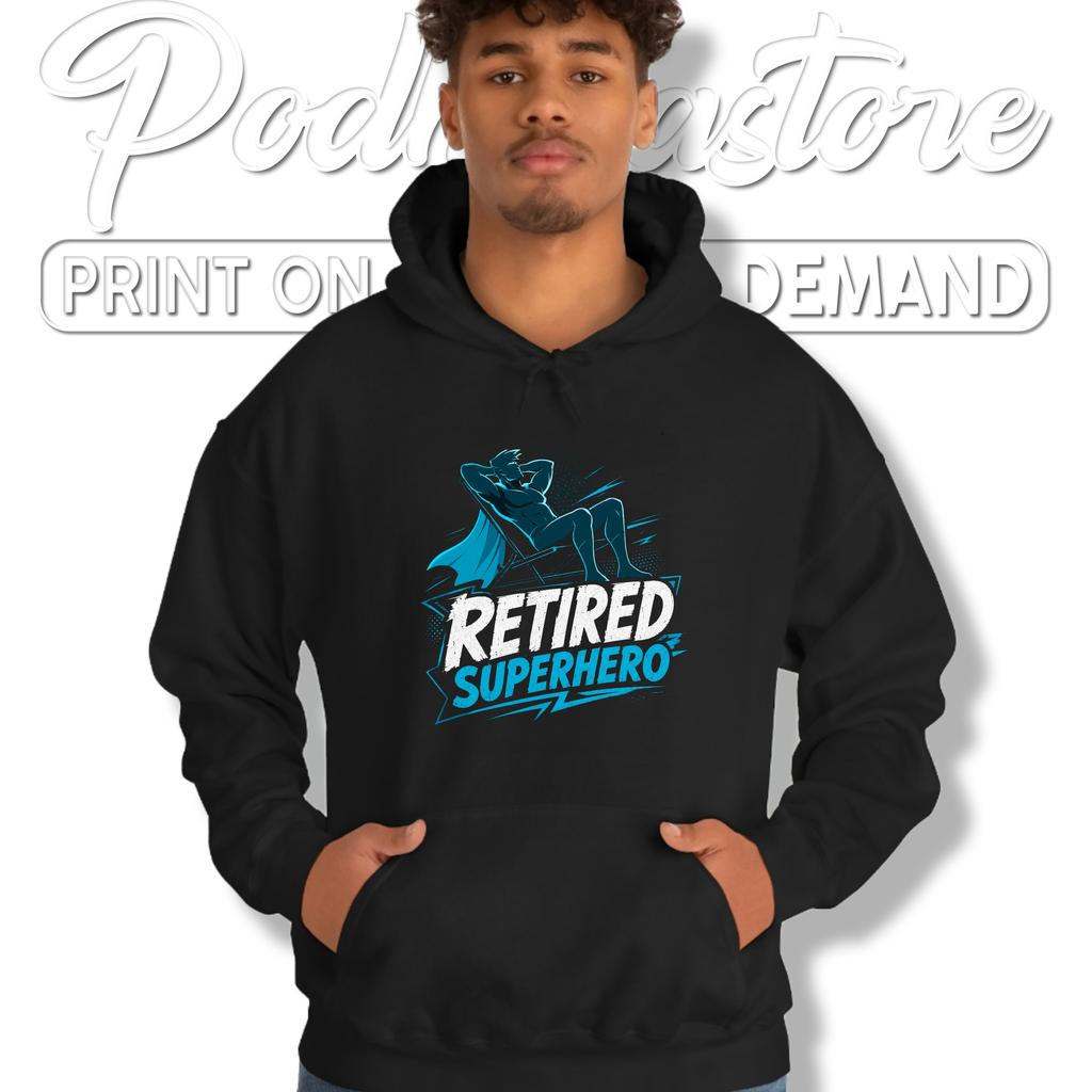 Funny Retired Superhero Tee Retirement Legend Graphic Humor Top For Him Funny Retired Superhero Tee Retirement Legend Graphic Humor Top For Him