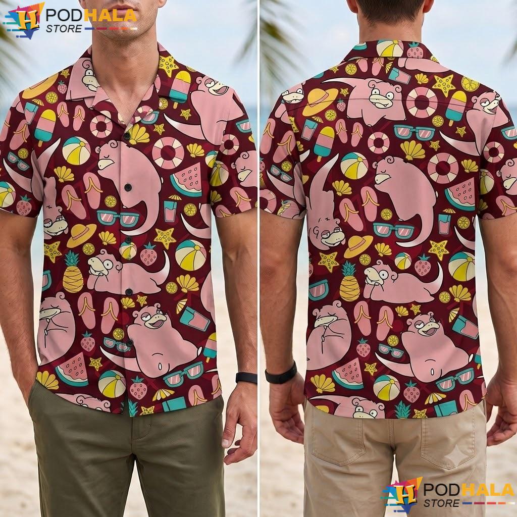 Funny Slowpoke Aloha Shirt Tropical Summer Beach Vacation Outfit Funny Slowpoke Aloha Shirt Tropical Summer Beach Vacation Outfit