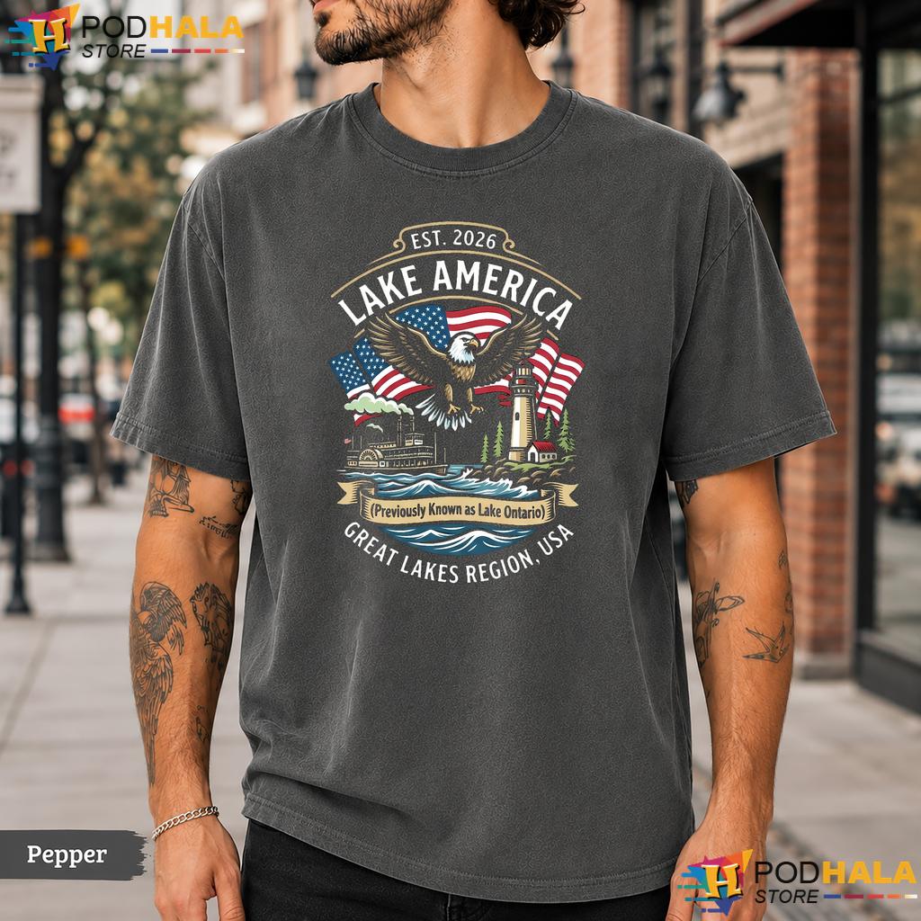 Funny Trump Lake America Comfort Colors T-Shirt Est 2026 Great Lakes