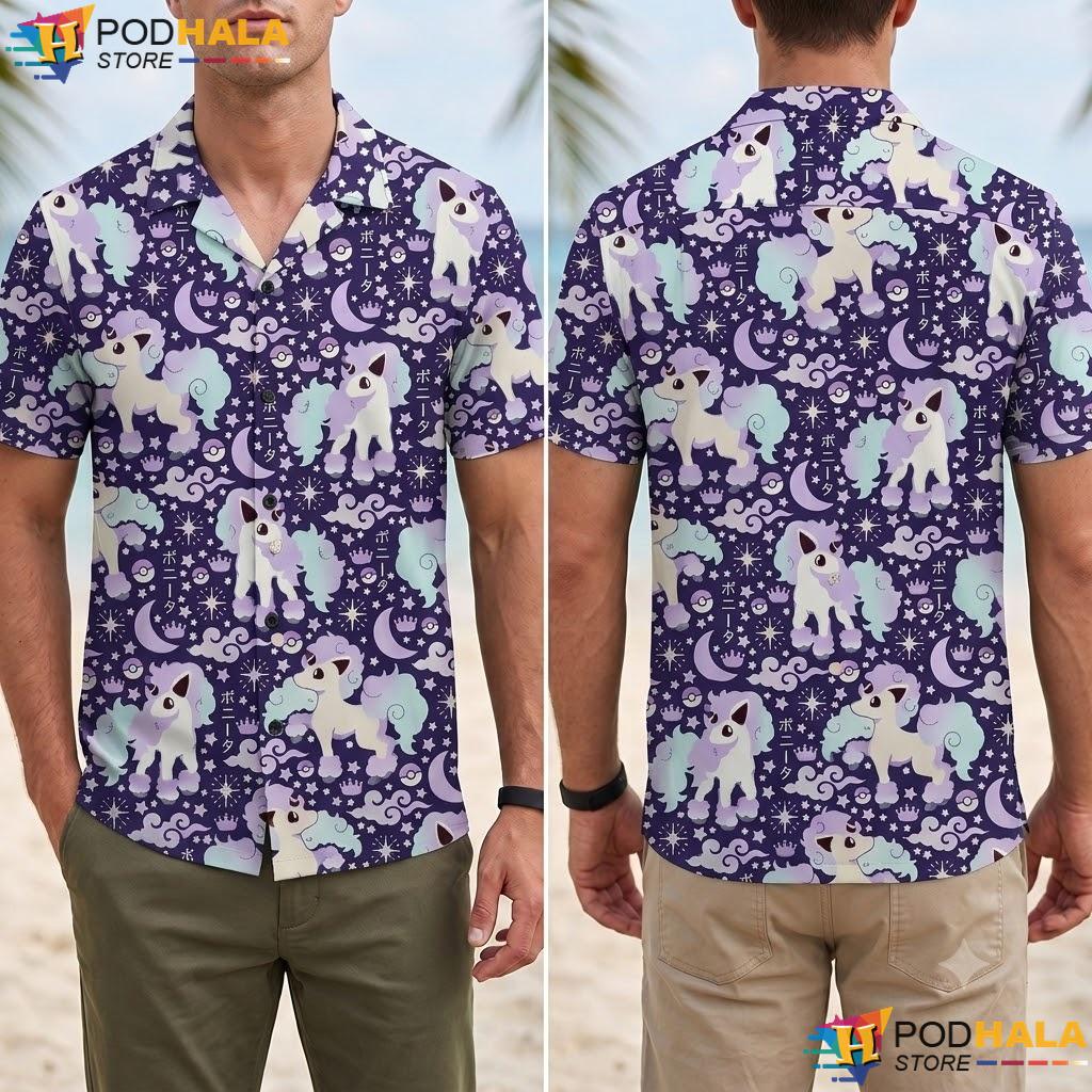 Galarian Ponyta Pastel Tropical Shirt Cute Unicorn Fantasy Pattern Top Galarian Ponyta Pastel Tropical Shirt Cute Unicorn Fantasy Pattern Top