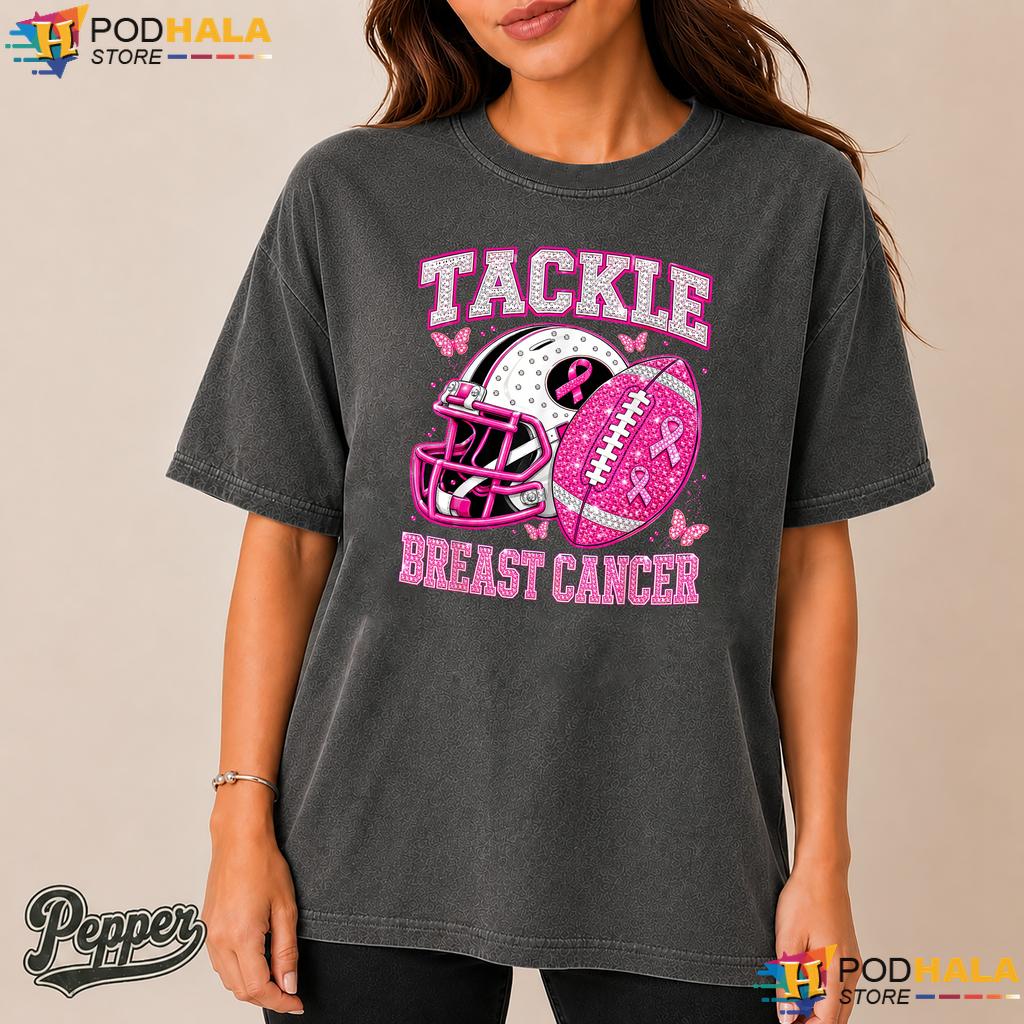 Game Day American Football Comfort Colors Shirt Tackle Pink Breast Cancer Game Day American Football Comfort Colors Shirt Tackle Pink Breast Cancer