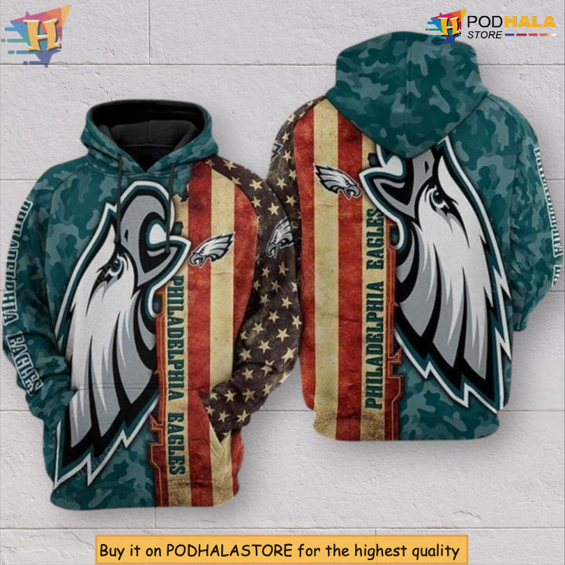 Game Day Custom Philadelphia Eagles Pullover Hoodie 3D Full Zip Design
