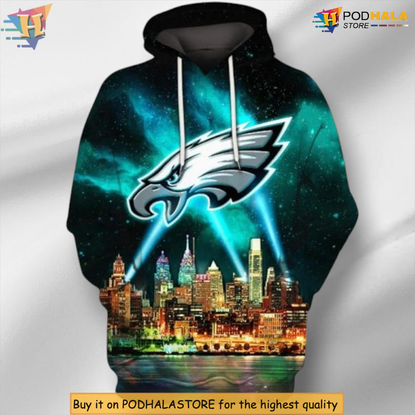 Game Day Look Mens Philadelphia Eagles Hoodie 3D Football Edition