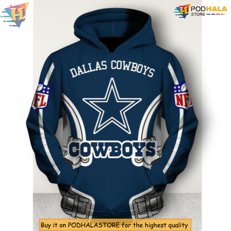 Game Day Spirit NFL Dallas Cowboys Hoodie With Zipper 3D All Over Print Edition