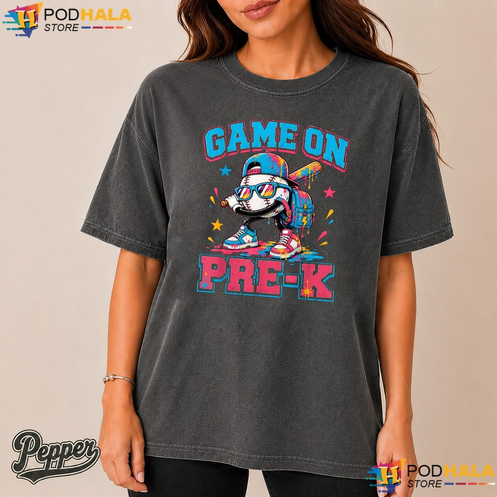 Game On PreK Baseball Drip Comfort Colors Tshirt Back To School Boys Top Game On PreK Baseball Drip Comfort Colors Tshirt Back To School Boys Top