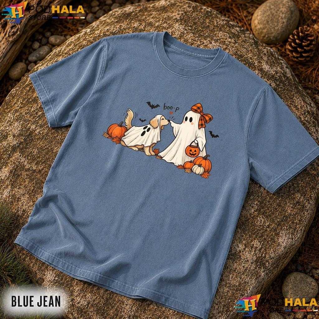 Ghost Dog Boo-P Spooky Comfort Colors Shirt Retro Halloween Apparel Ghost Dog Boo-P Spooky Comfort Colors Shirt Retro Halloween Apparel