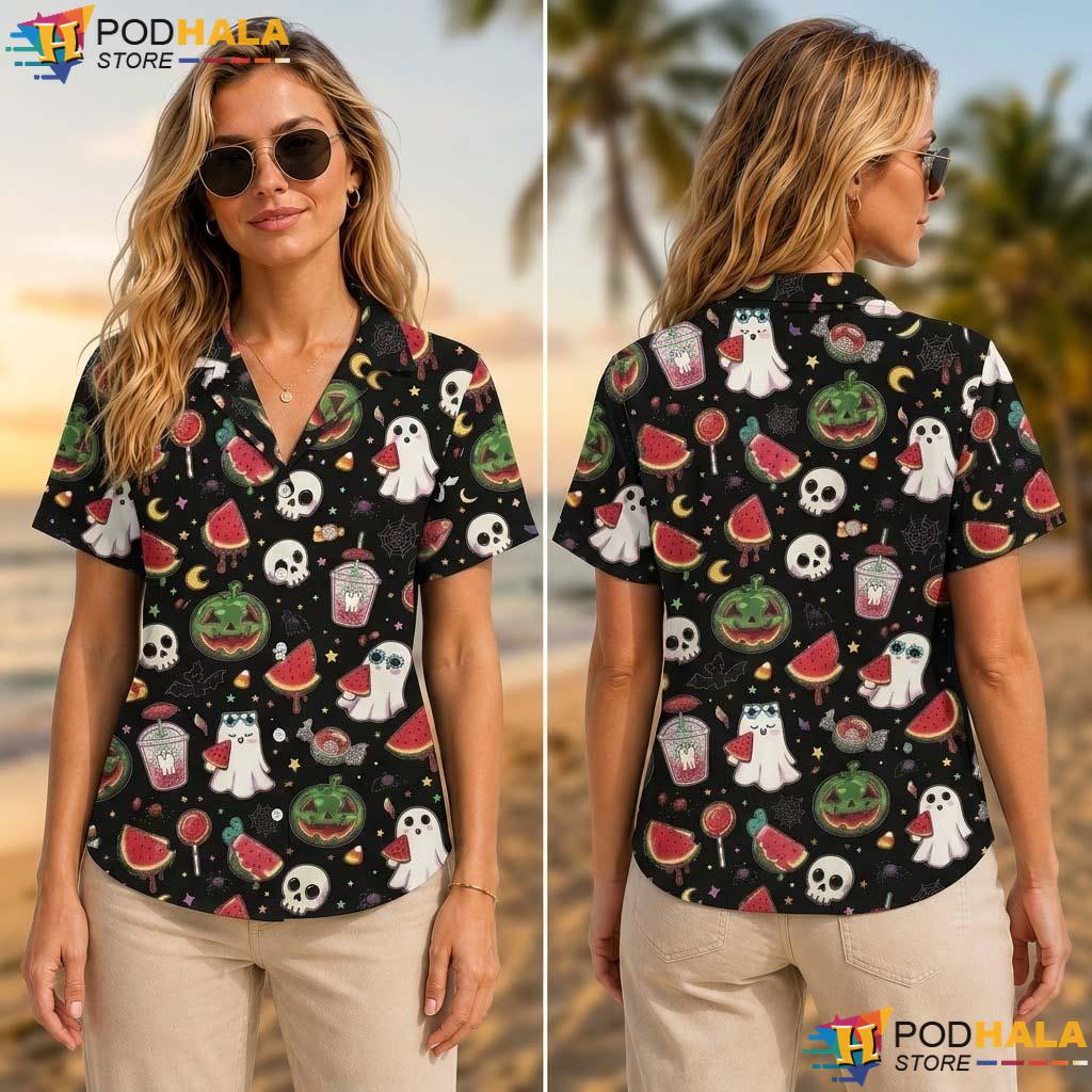 Ghost Host Movie Halloween Tropical Shirt Haunted Mansion Tropical Aloha Ghost Host Movie Halloween Tropical Shirt Haunted Mansion Tropical Aloha
