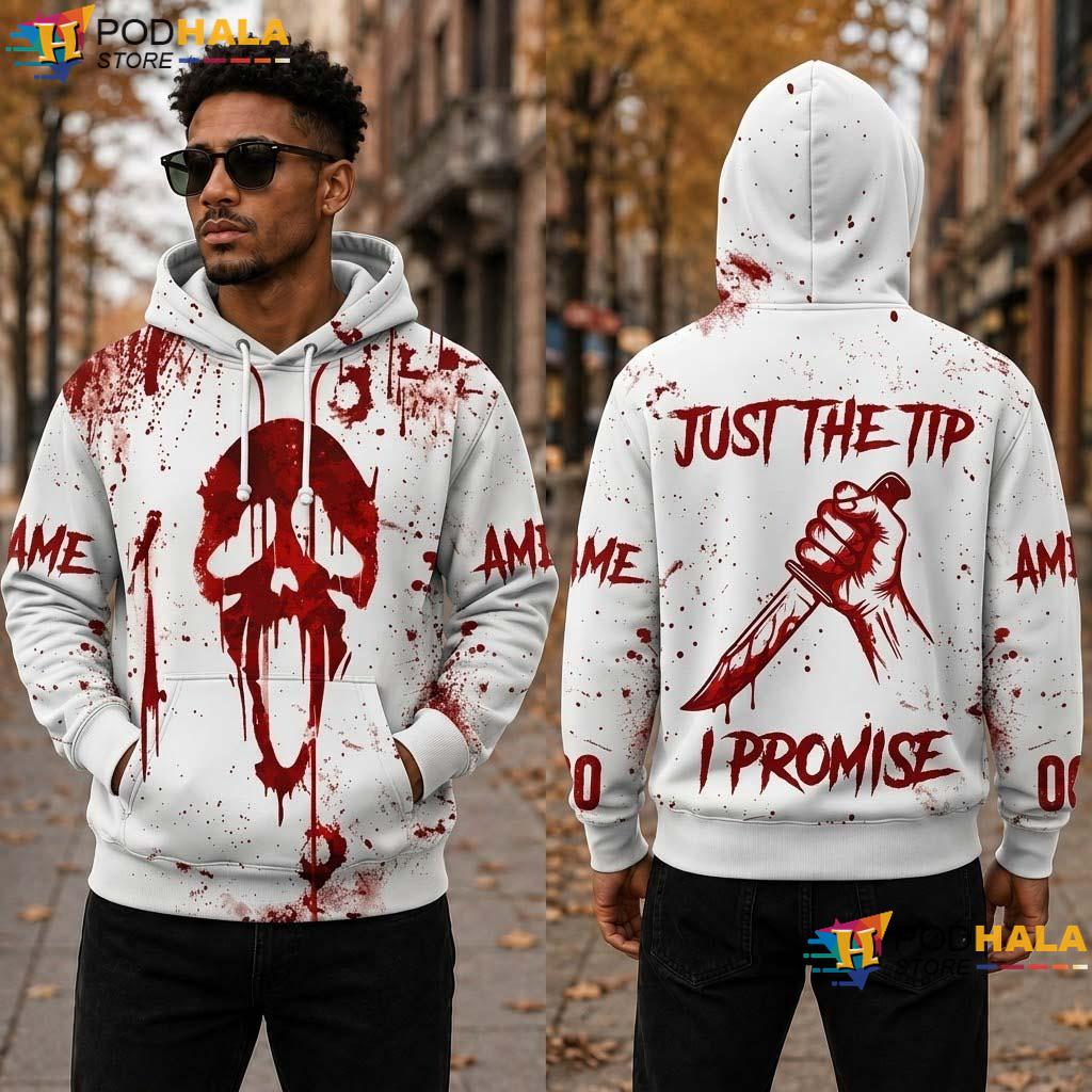 Ghostface Halloween 3D Hoodie Minimalist Vintage Horror Top Ghostface Halloween 3D Hoodie Minimalist Vintage Horror Top
