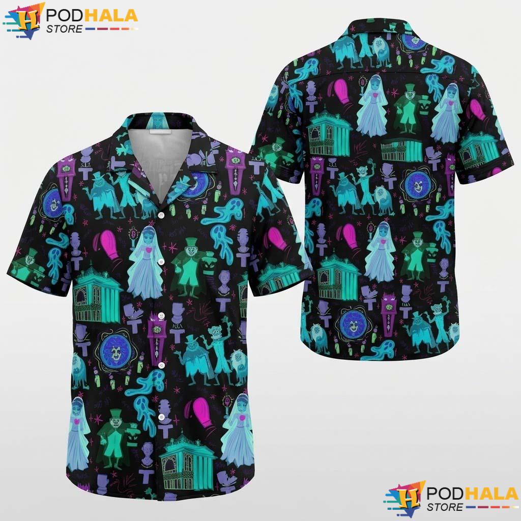 Ghost Watermelon Halloween Hawaiian Shirt Spooky Summerween Party Top