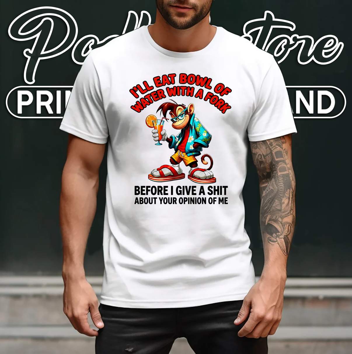 Give A Shit About Your Opinion T-Shirt Funny Monkey Meme Graphic Apparel Men Give A Shit About Your Opinion T-Shirt Funny Monkey Meme Graphic Apparel Men