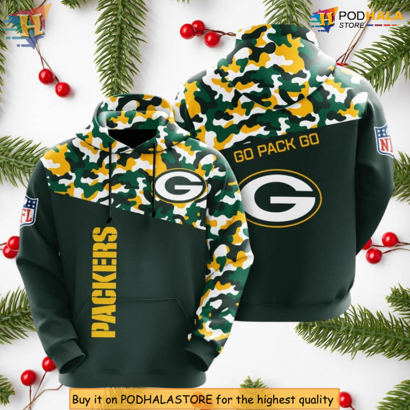Go Pack Go Design Green Bay Packers Hoodie Custom Sport All Over Print 3D