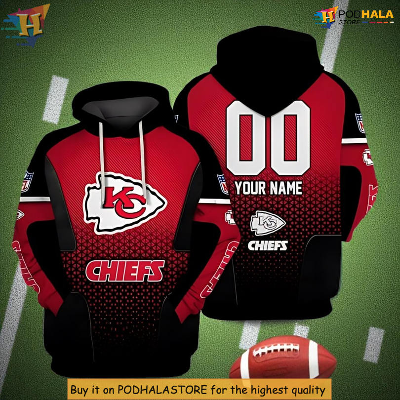 Gradient Fury Graphic Kc Chiefs Mens Hoodie, Limited Edition Fan Style