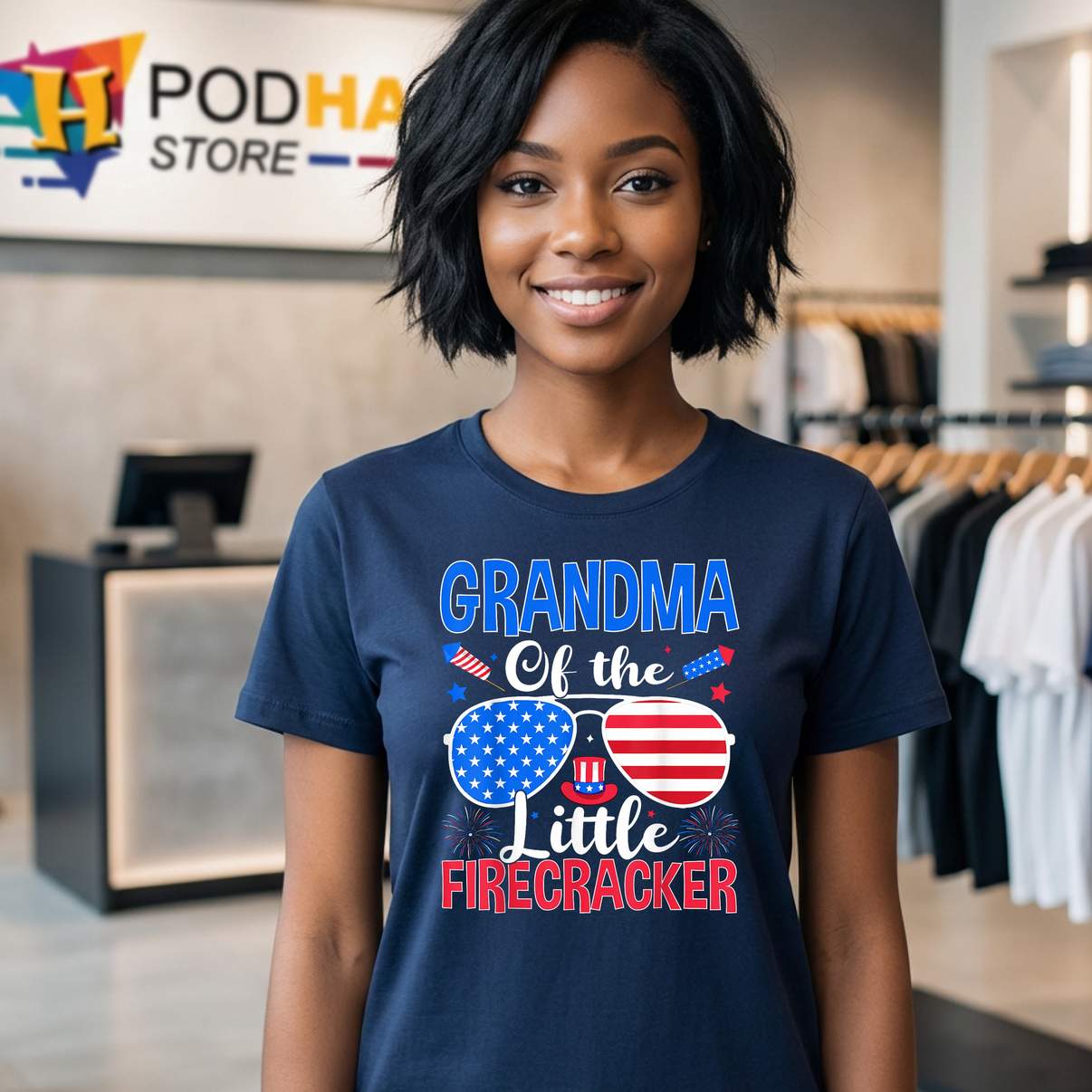 Grandma Of The Little Firecracker Tee Funny Family Fourth Of July Grandma Of The Little Firecracker Tee Funny Family Fourth Of July