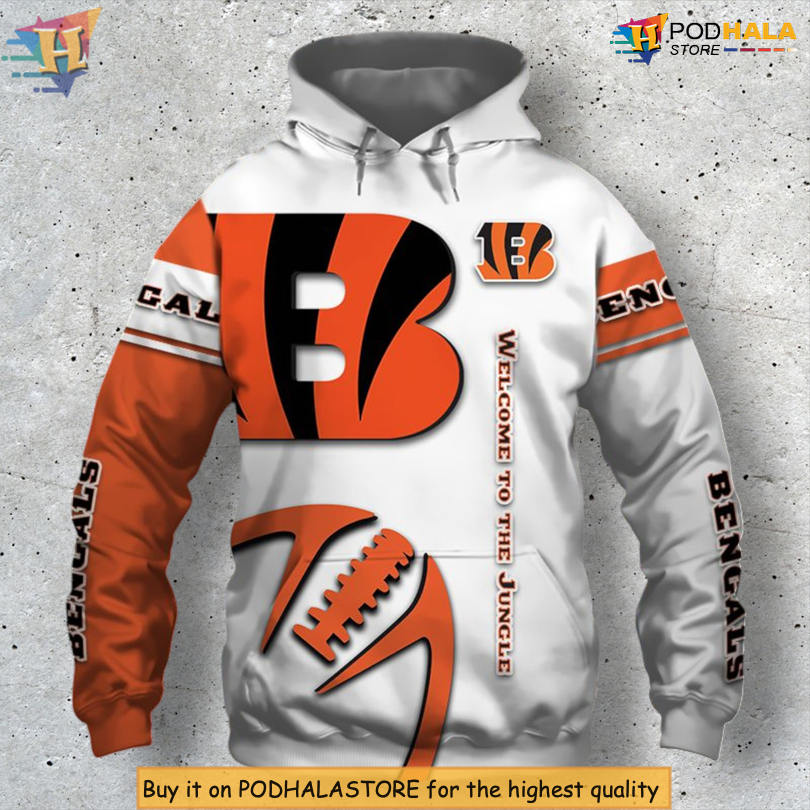 Graphic Balls Artwork Cincinnati Bengals Sweatshirt Hoodie 3D Zip Design