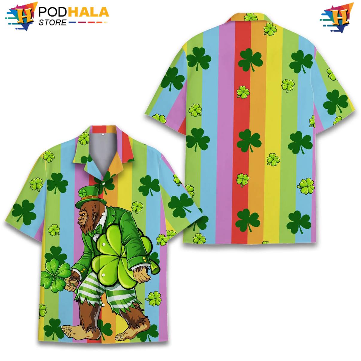 Graphic Bigfoot Tropical Shirt Mens Short Sleeve Casual Summer Beachwear Top Graphic Bigfoot Tropical Shirt Mens Short Sleeve Casual Summer Beachwear Top