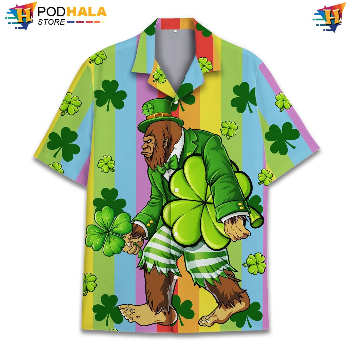 Graphic Bigfoot Short-sleeve button-up shirt Mens Short Sleeve Casual Summer Beachwear Top Graphic Bigfoot Short-sleeve button-up shirt Mens Short Sleeve Casual Summer Beachwear Top