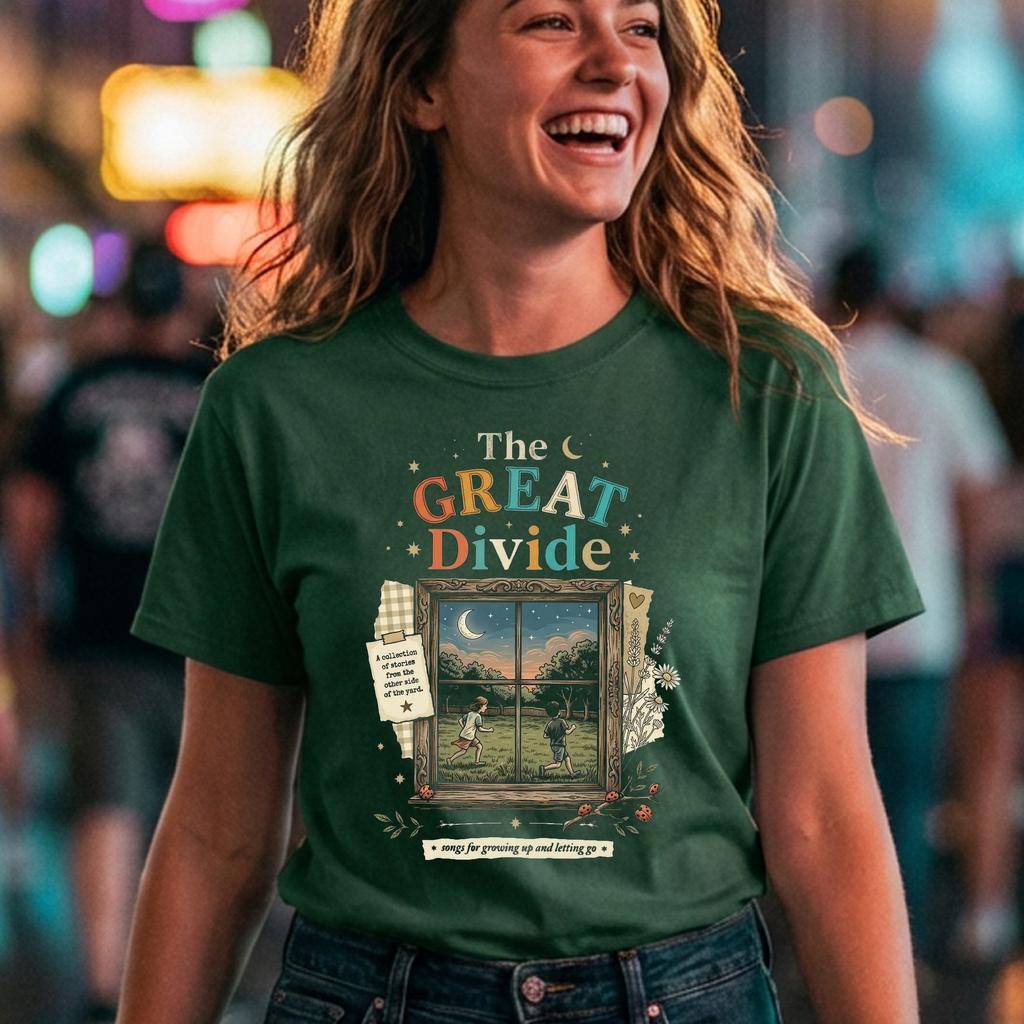 Great Divide Folk Art Tee Window Graphic Growing Up Letting Go Great Divide Folk Art Tee Window Graphic Growing Up Letting Go