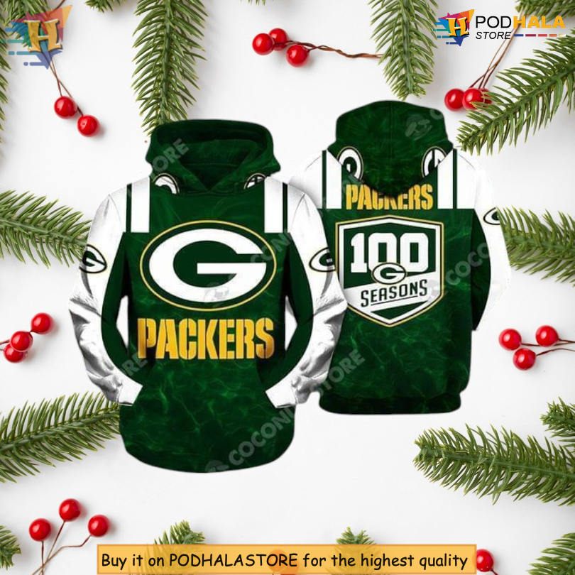 Green Bay Packers 100 Seasons Legacy Green Bay Packers Hoodie NFL 3D Design