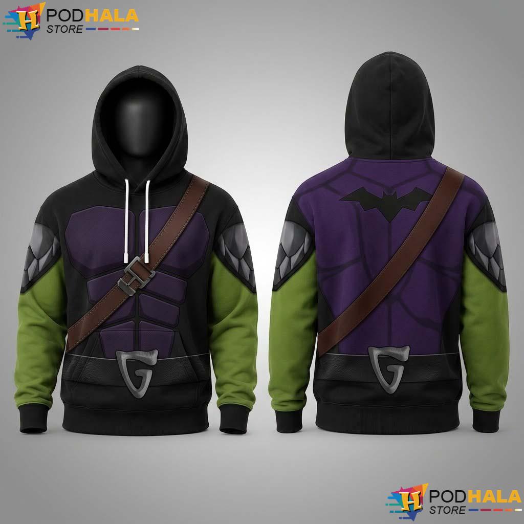 Green Goblin Spiderman 3D Hoodie Amazing Character Halloween Costume