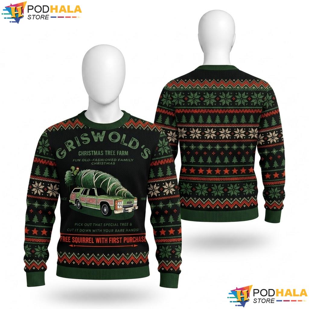 Griswold Pullover Christmas Sweater Funny Movie Vacation Holiday Top