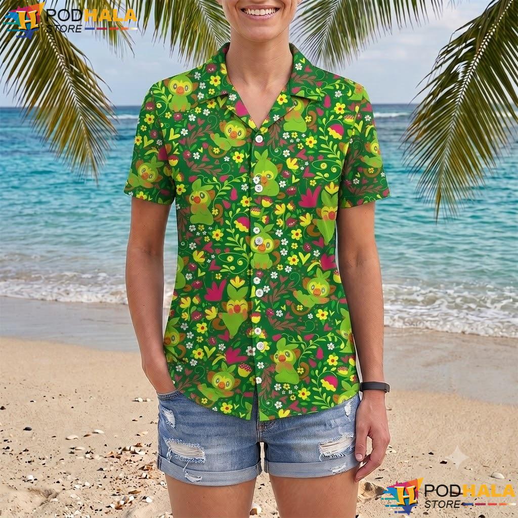 Grookey Tropical Tropical Shirt Cute Kawaii Summer Beach Outfit Top Grookey Tropical Tropical Shirt Cute Kawaii Summer Beach Outfit Top