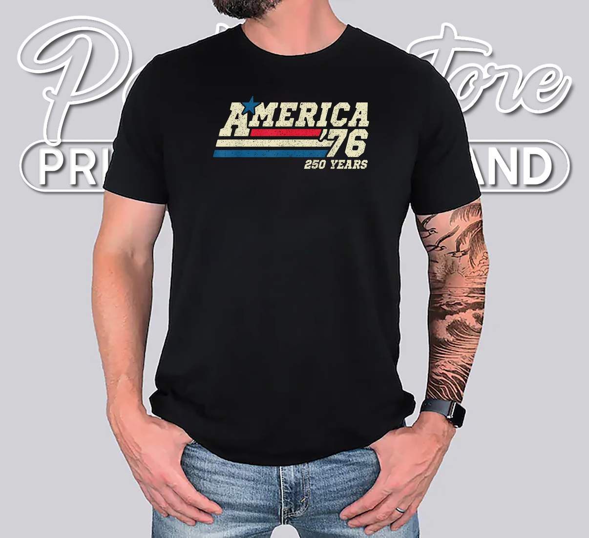 Groovy 250 Years America T-Shirt 250th Anniversary USA Independence Groovy 250 Years America T-Shirt 250th Anniversary USA Independence