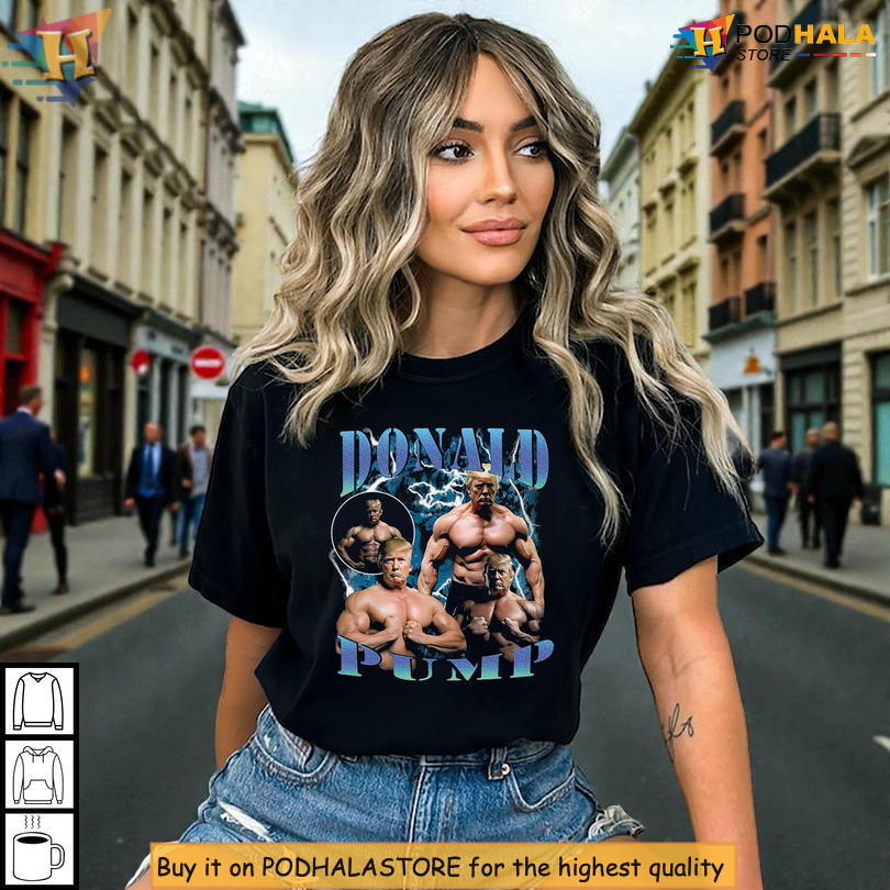 Gym Parody Bodybuilding Meme Tee Featuring Donald Pump Muscle Humor Graphic
