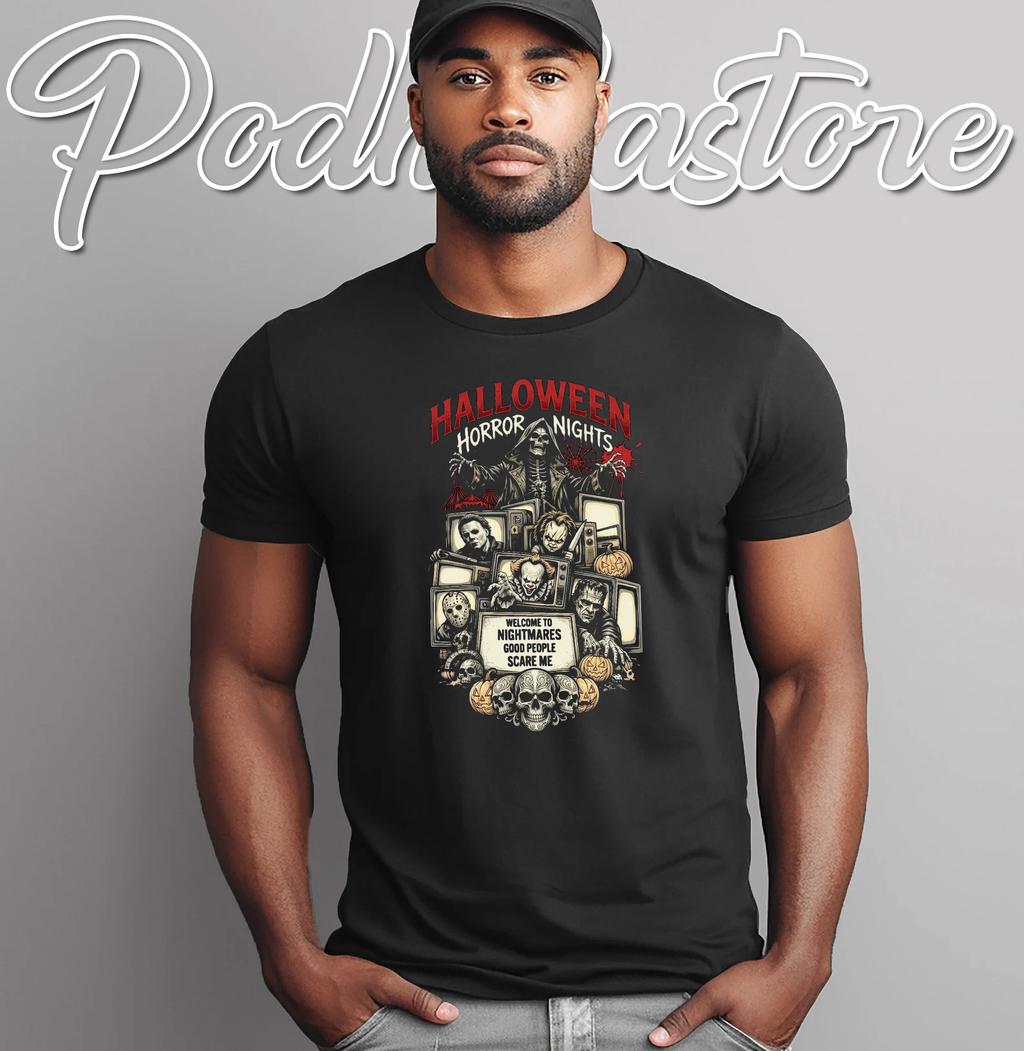Halloween Horror Nights Movie T-Shirt Vintage Horror Fan Gift Apparel