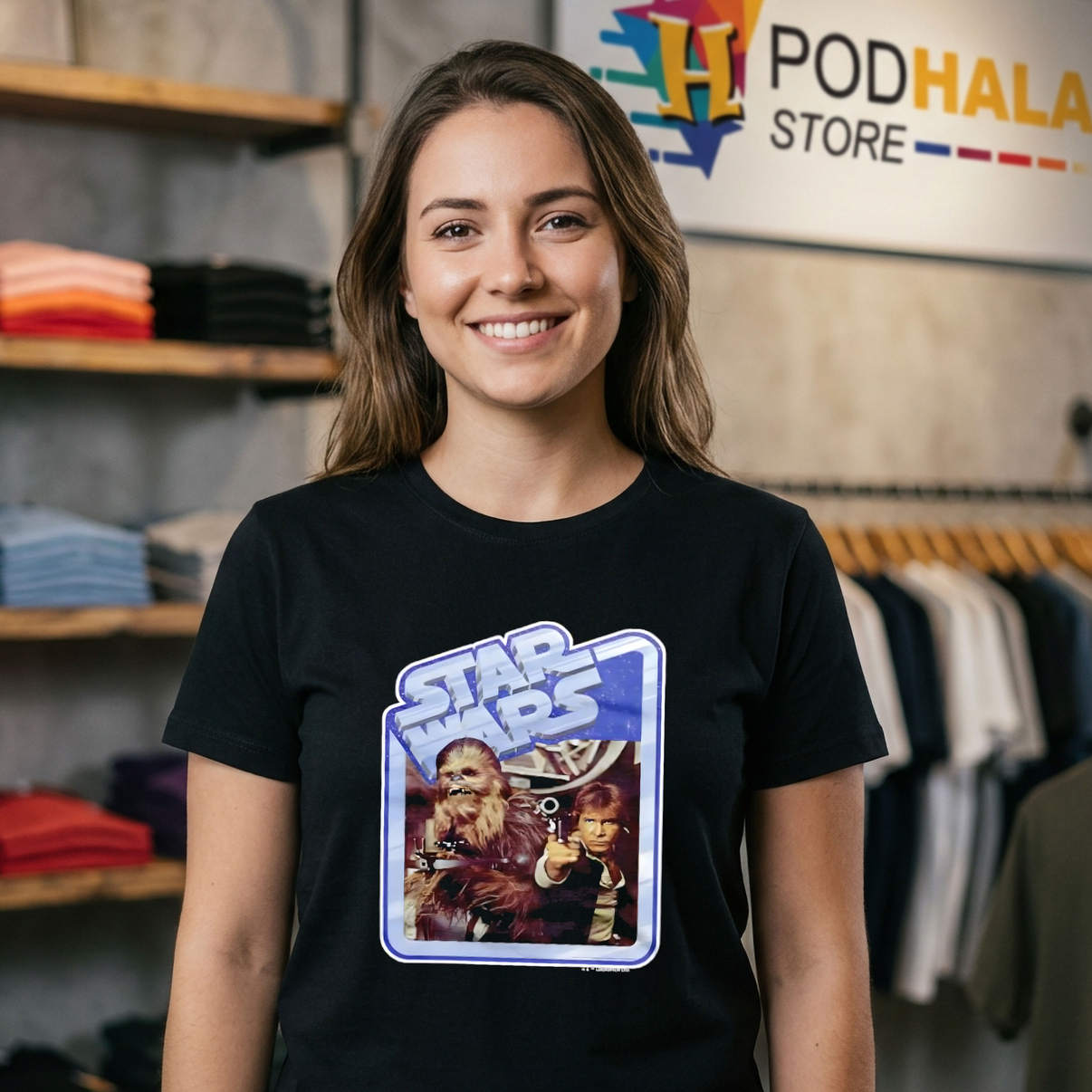 Han Solo And Chewbacca Retro Star Wars Shirt 2026 Sci Fi Fan Apparel Gear