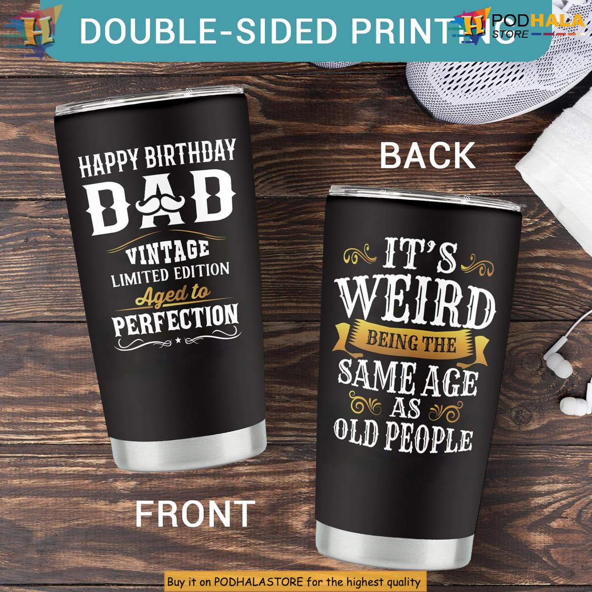 Happy Birthday Bad Vintage 20oz Tumbler 2026 Aged To Perfection Best Dad Ever Gift Happy Birthday Bad Vintage 20oz Tumbler 2026 Aged To Perfection Best Dad Ever Gift