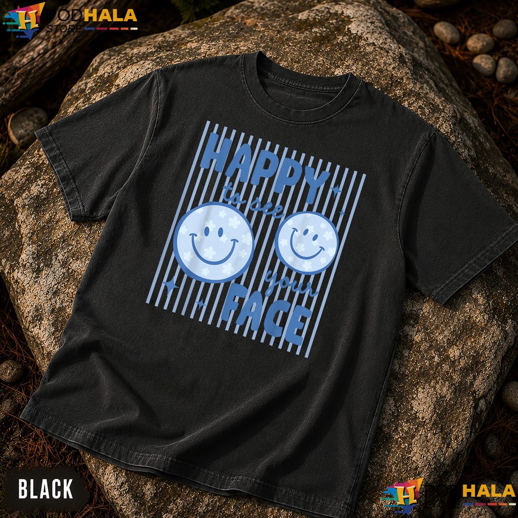 Happy To See Your Face Comfort Colors T-Shirt Smiley Teacher School Apparel
