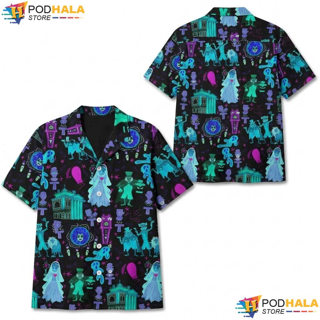 Haunted Mansion Cosplay Halloween Shirt Hitchhiking Ghost Party Outfit