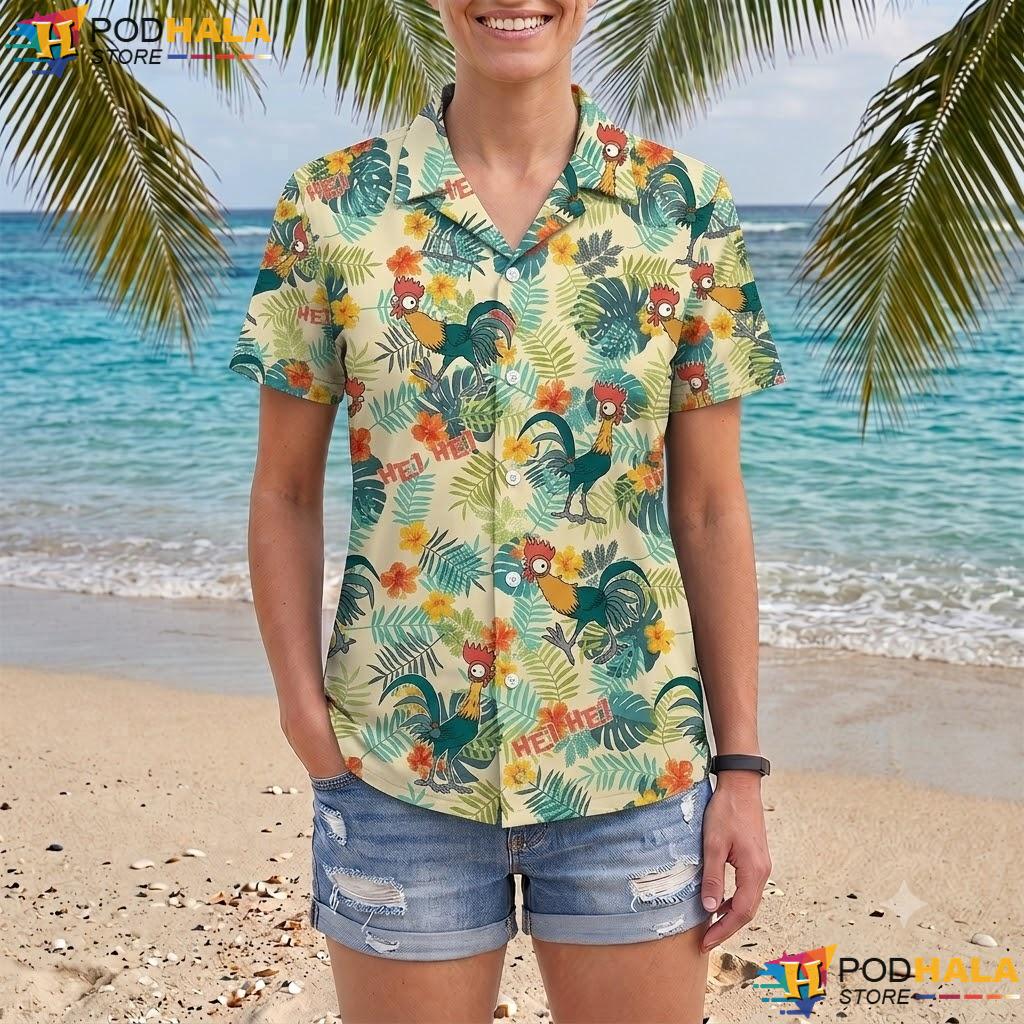 Hei Hei Rooster Tropical Shirt Tropical Vacation Resort Beach Outfit Hei Hei Rooster Tropical Shirt Tropical Vacation Resort Beach Outfit