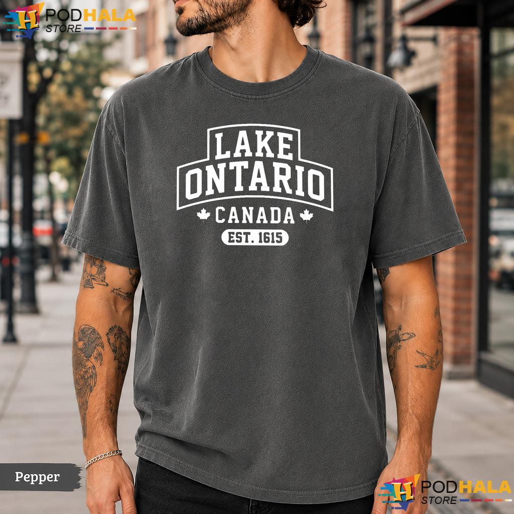 Heritage Lover Lake Ontario Comfort Colors T-Shirt Womens Est 1615 Tee