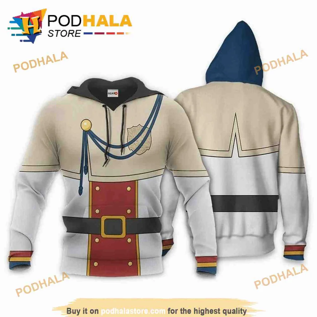 Heroic Black Clover 3d Hoodie Featuring Vibrant Character Design
