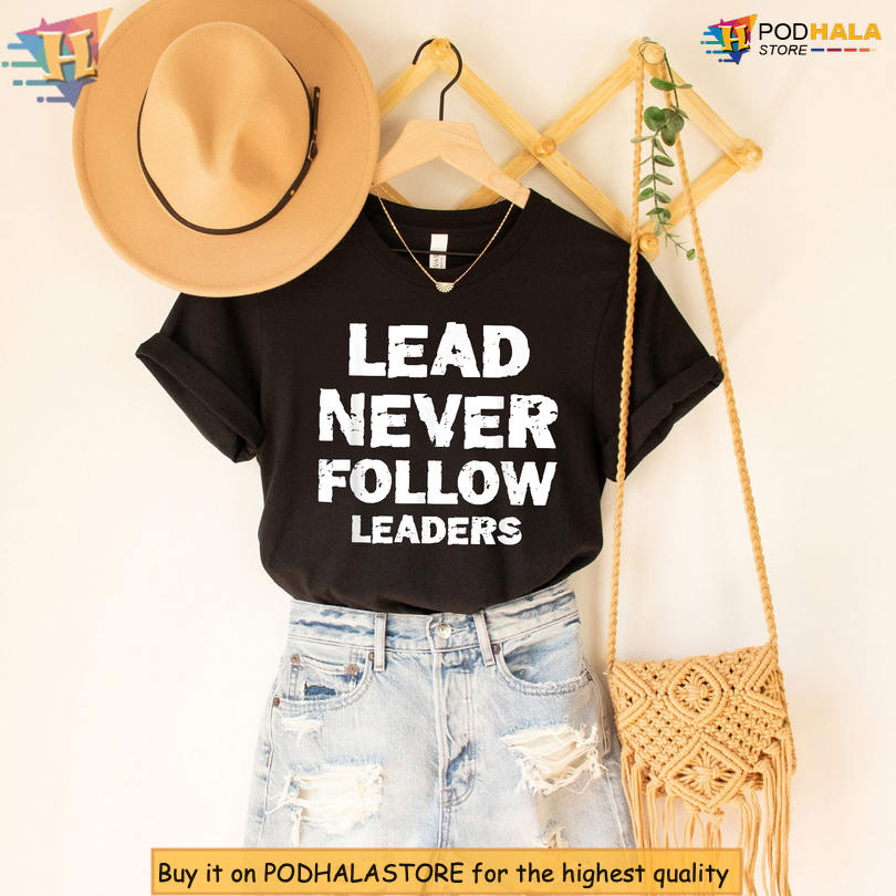 Hip Hop Inspired Chief Keef Lead Never Follow Quote Tee