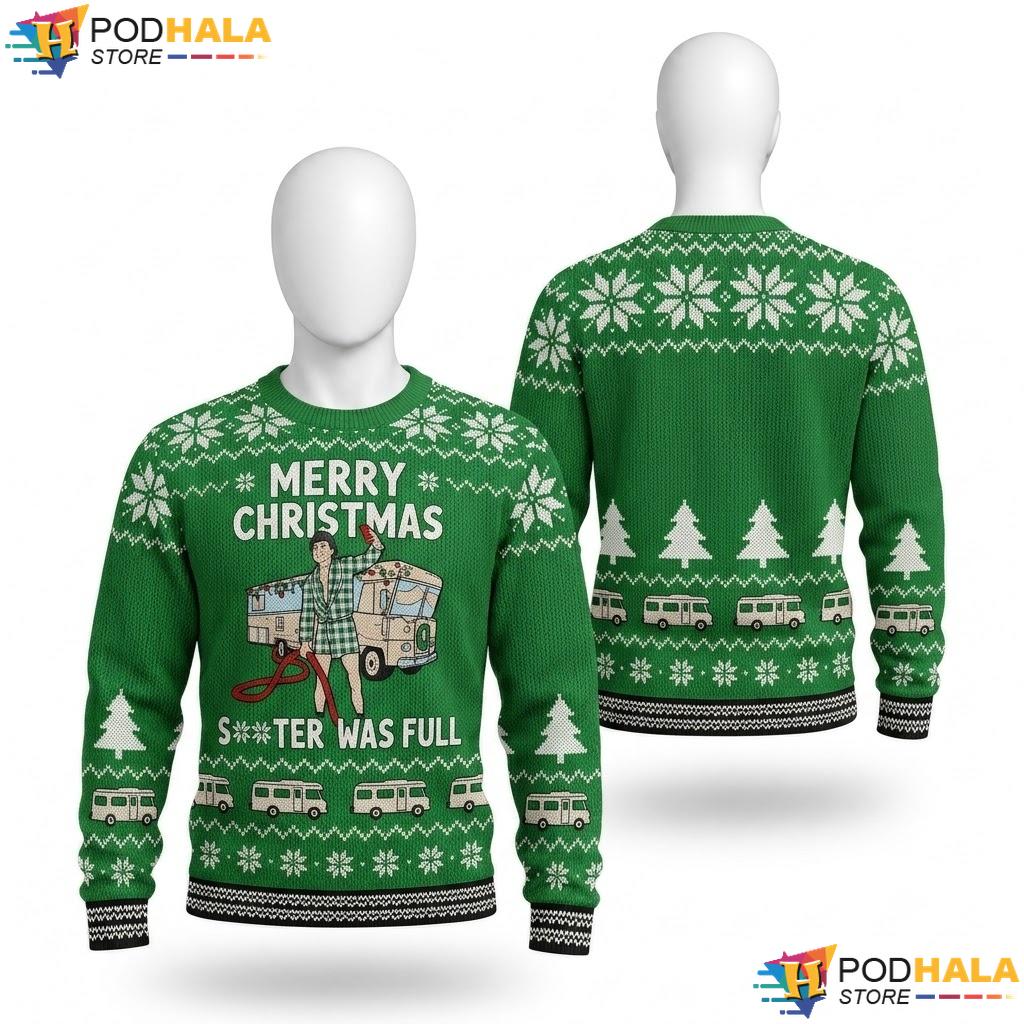 Holiday Character Sister Ugly Sweater Funny Christmas Full Pullover
