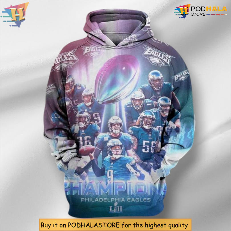 Hot Team Trendy Design Custom Philadelphia Eagles Hoodies NFL Sportwear 3D