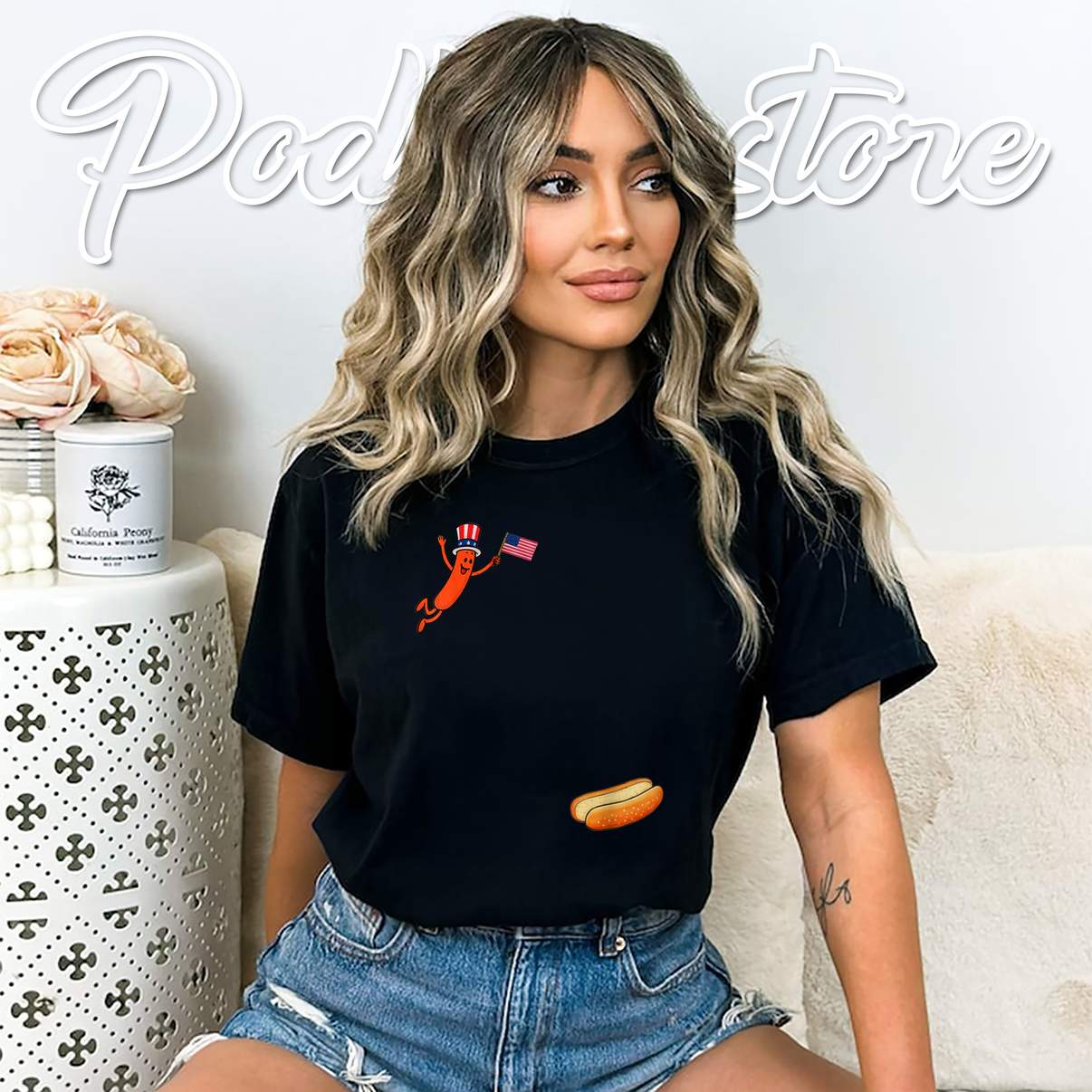 Hotdog Freedom Dive Tshirt Funny Uncle Sam Jumping Into Bun Graphic Apparel Hotdog Freedom Dive Tshirt Funny Uncle Sam Jumping Into Bun Graphic Apparel