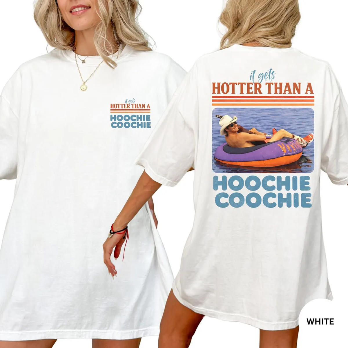 Hotter Than Hoochie Coochie Shirt Summer Concert 2026 Meme Graphic