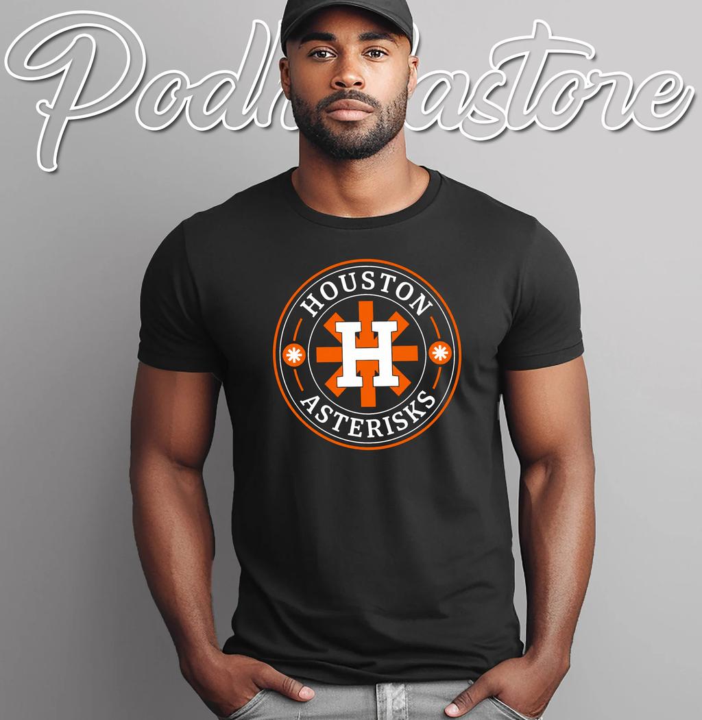 Houston Asterisks 2017 T-Shirt Funny Baseball Cheated Humor Graphic For Fan
