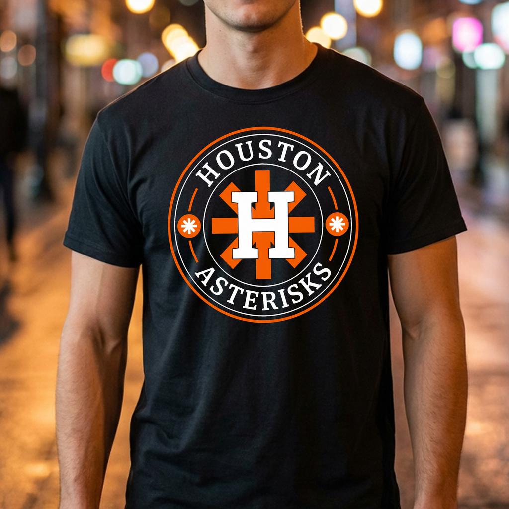 Houston Asterisks 2017 Tee Funny Baseball Cheated Humor Graphic For Fan Houston Asterisks 2017 Tee Funny Baseball Cheated Humor Graphic For Fan