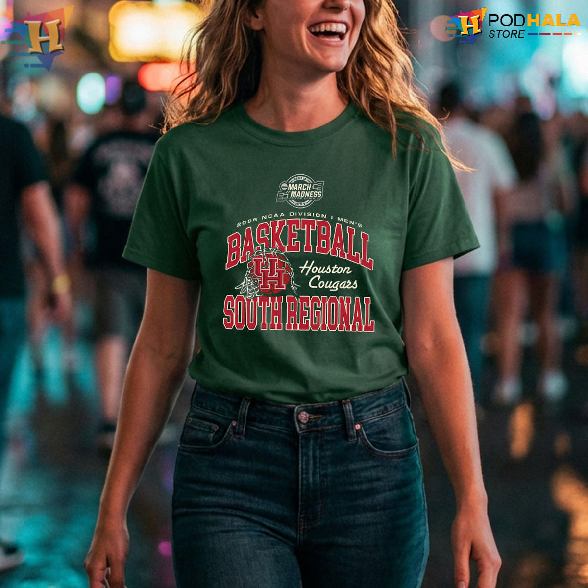 Houston Cougars 2026 March Madness NCAA Basketball South Regional Tee for Fans